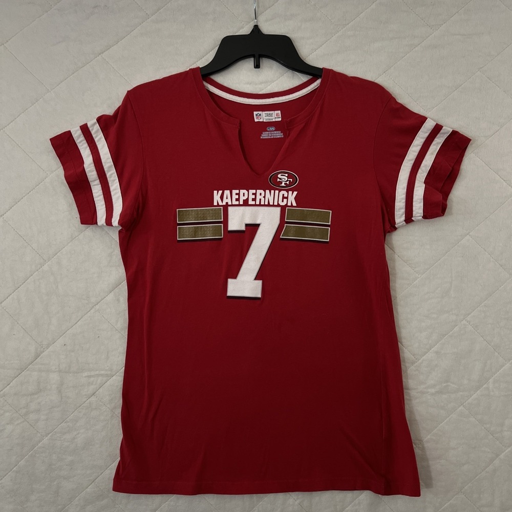 San Francisco 49ers Women's Large NFL Team Apparel Red T-Shirt,